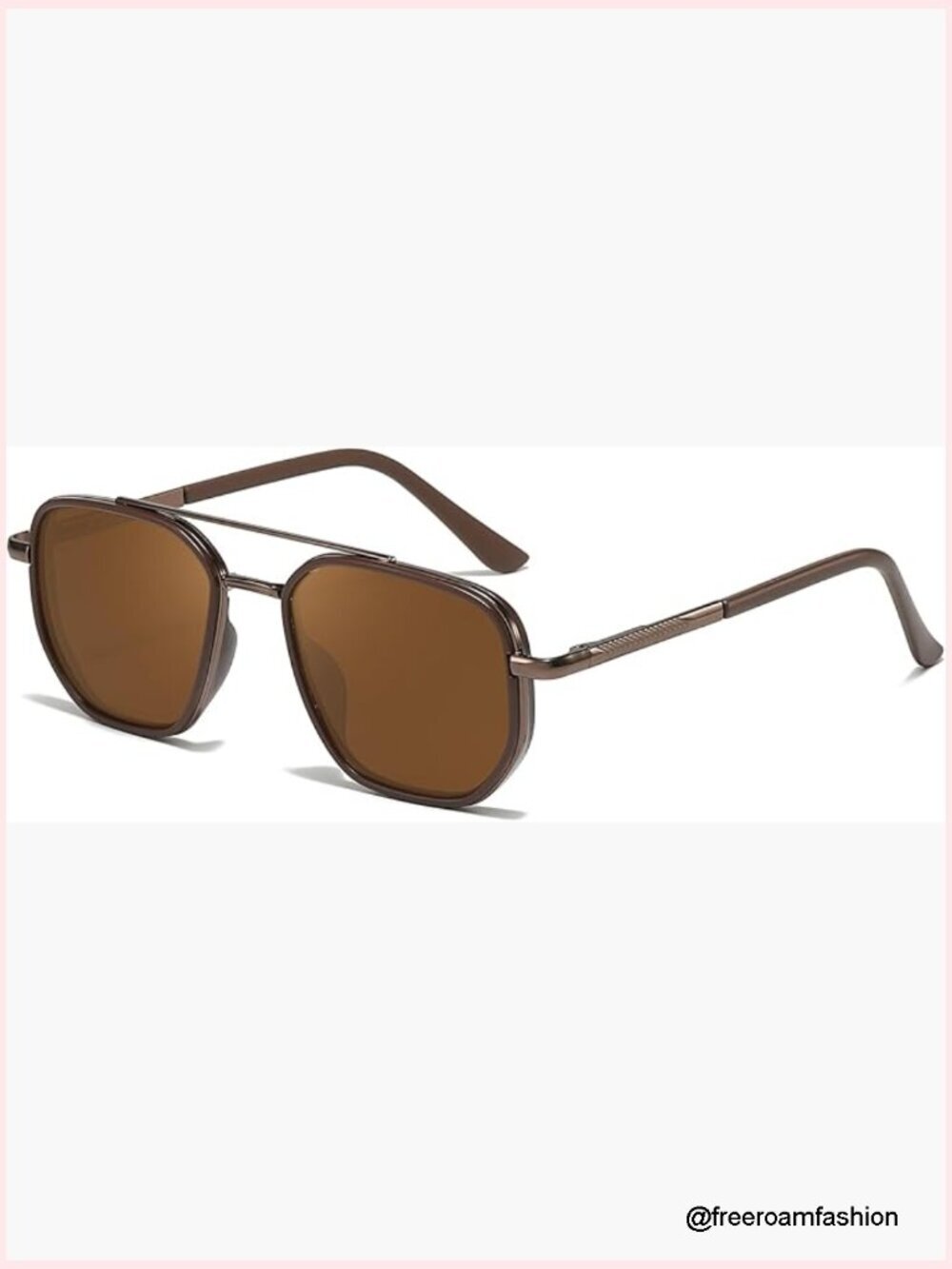 Tangle Free Polarized Square Aviator Sunglasses UV400